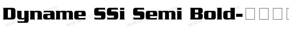 Dyname SSi Semi Bold字体转换